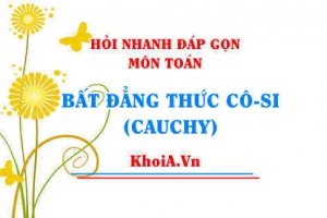 Bất đẳng thức Côsi là gì? Bất đẳng thức Côsi cho 2 số dương, 3 số dương? Hỏi nhanh đáp gọn môn Toán